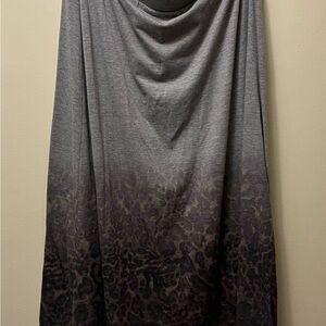 Just Be Gray and Black Maxi Skirt
